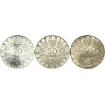 Austria 50 Schilling (1968-1973) Commemorative issue Lot of 3 Coins