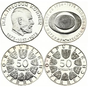 Austria 50 Schilling (1973-1974) Commemorative issue Lot of 2 Coins