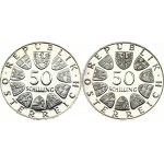 Austria 50 Schilling (1973-1974) Commemorative issue Lot of 2 Coins