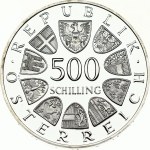 Austria 500 Schilling 1983 Catholic Day - Pope's Visit