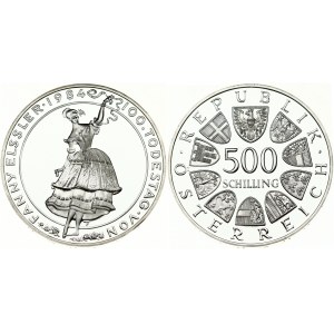 Austria 500 Schilling 1984 Centennial - Death of Fanny Elssler