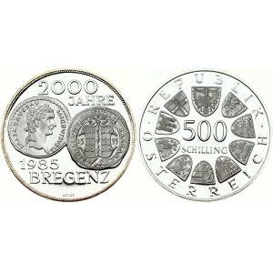 Austria 500 Schilling 1985 2000th Anniversary of Bregenz