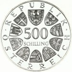 Austria 500 Schilling 1986 250th Anniversary - Birth of Prince Eugene of Savoy