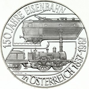 Austria 500 Schilling 1987 150th Anniversary - Austrian Railroad