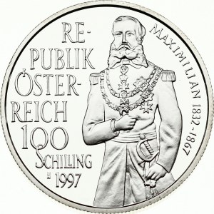 Austria 100 Schilling 1997 Emperor Maximilian