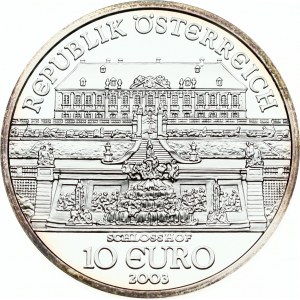 Austria 10 Euro 2003 Schloss Hof Castle