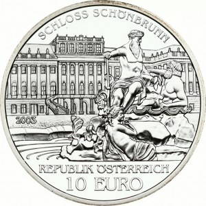 Austria 10 Euro 2003 Schönbrunn Palace