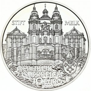 Austria 10 Euro 2007 Melk Abby