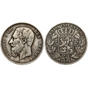 Belgium 5 Francs 1873