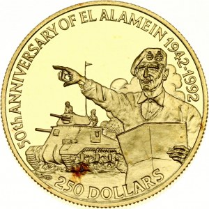 Belize 250 Dollars 1992 El Alamein - Montgomery