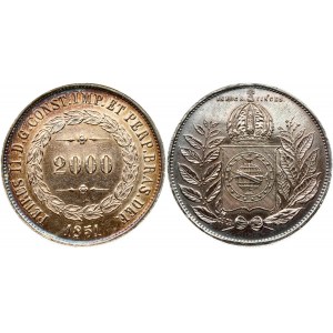 Brazil 2000 Reis 1851