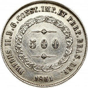 Brazil 500 Reis 1851