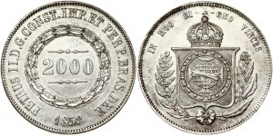 Brazil 2000 Reis 1853