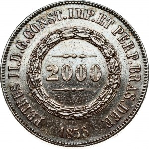 Brazil 2000 Reis 1856