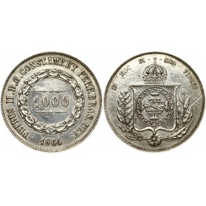 Brazil 1000 Reis 1864