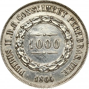 Brazil 1000 Reis 1864