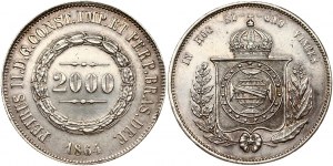 Brazil 2000 Reis 1864