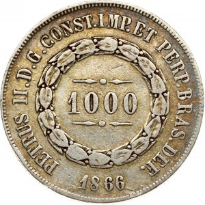 Brazil 1000 Reis 1866