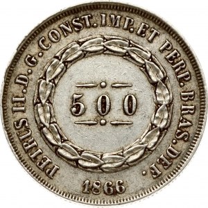 Brazil 500 Reis 1866