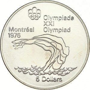 Canada 5 Dollars 1975 Platform Diver