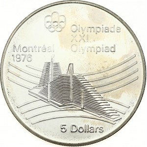 Canada 5 Dollars 1976 Olympic village