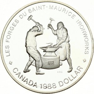 Canada 1 Dollar 1988 Saint-Maurice Ironworks