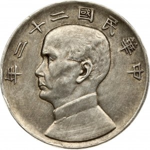 China 1 Yuan ND (1933) Junk dollar