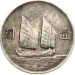 China 1 Yuan ND (1933) Junk dollar
