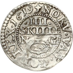 Denmark 4 Kroneskilling 1619 ☘