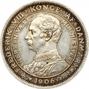 Denmark 2 Kroner 1906 VBP