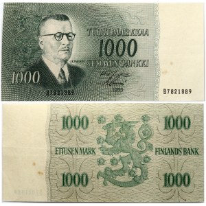 Finland 1000 Markkaa 1955 Juho Kusti Paasikivi