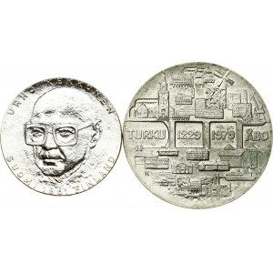 Finland 25 Markkaa 1979 & 50 Markkaa 1981 Lot of 2 Coins