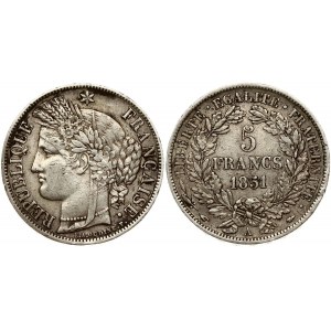 France 5 Francs 1851 A