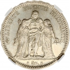 France 5 Francs 1873 A NGC MS 63