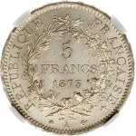 France 5 Francs 1873 A NGC MS 63