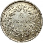 France 5 Francs 1874A