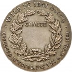 Medal 1904 Musical Competition Yonne