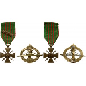 France Medal (1914-1916) & Badge Submarine Lot of 2 pcs