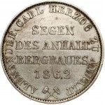 Anhalt-Bernburg Mining Taler 1862 A