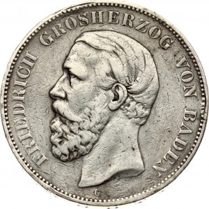 Baden 5 Mark 1875 G