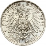 Bavaria 3 Mark 1911 D 90th Birthday