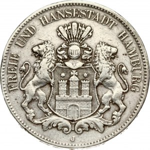 Hamburg 5 Mark 1907 J