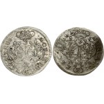 Prussia 3 Groscher 1752 E Lot of 2 Coins