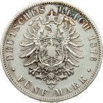 Prussia 5 Mark 1876 A