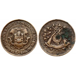 Medal 1897 Tilzit Gardian Guild 25 Years