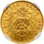 Prussia 20 Mark 1908 A NGC MS 62