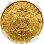 Prussia 20 Mark 1911 A NGC MS 63