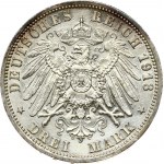 Prussia 3 Mark 1913 A 25 Years of Reign