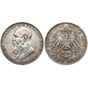 Saxe-Meiningen 5 Mark 1908 D