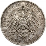 Saxe-Meiningen 5 Mark 1908 D
